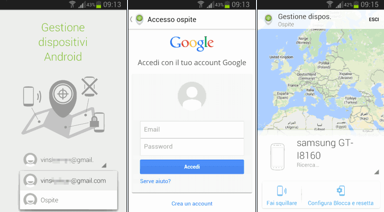 Gestione Dispositivi Android